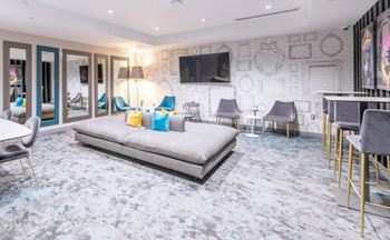 Resident lounge with shared work space